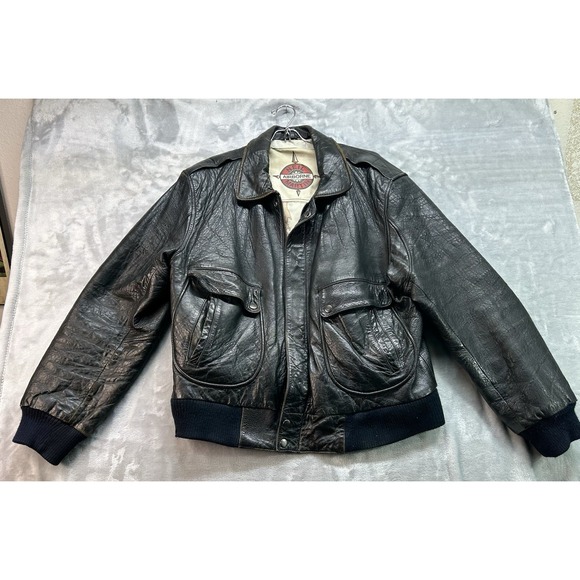 California Flight Jacket VTG Neil Martin Action Back G1 Type Leather Jacket M 38